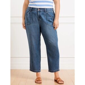 Talbots Womens Summerweight Straight Leg Ankle Jeans Plus Size 20W Franklin NWT